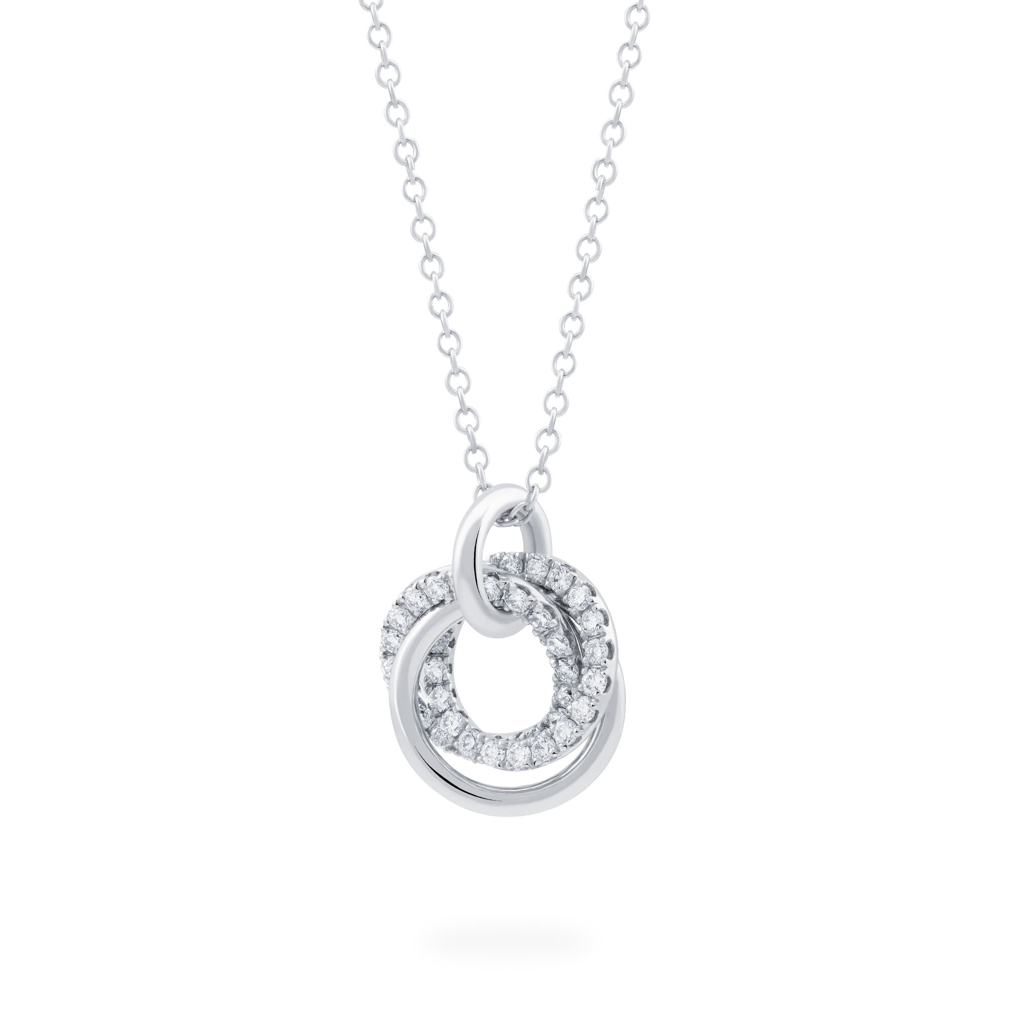 Necklace with online diamond circle